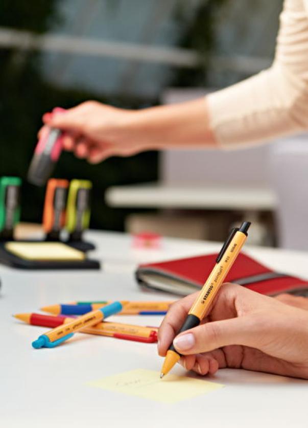 stabilo stabilo penna sfera pointball 6030/51 punta m tratto 0,5 mm turchese conf. 10 pz. - foto 3