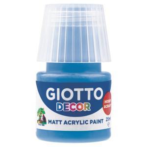 Decor acrylic matt 6 pz da 25ml tempere acriliche cyan 15