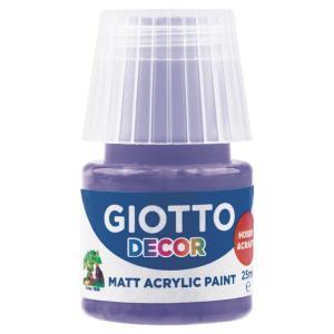 Decor acrylic matt 6 pz da 25ml tempere acriliche violetto 19