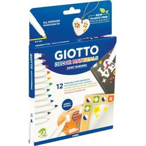 Decor materials pennarelli multisuperficie 12 colori