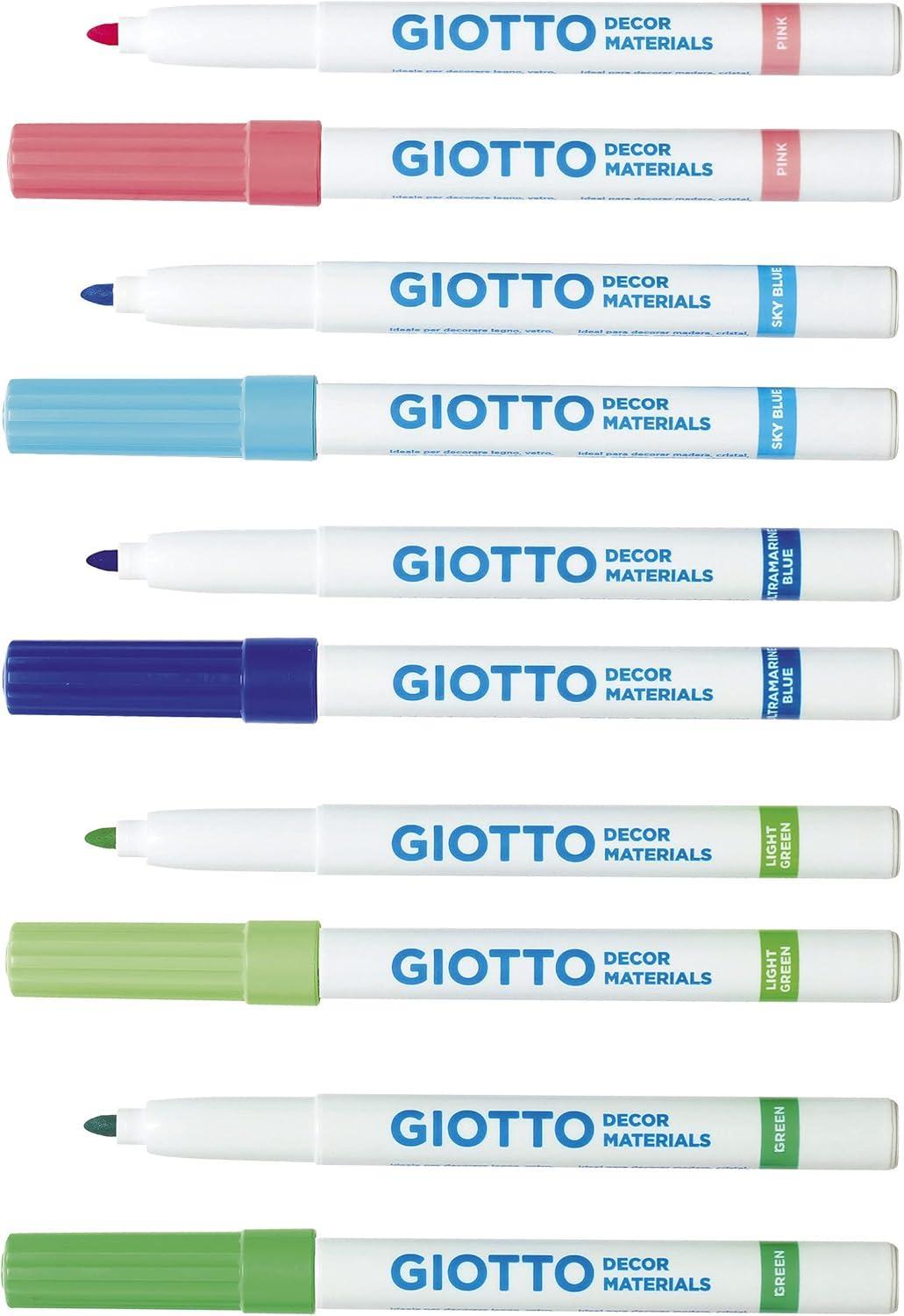 giotto giotto decor materials pennarelli multisuperficie 12 colori - foto 3