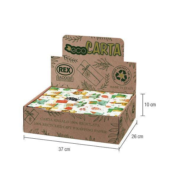 rex rex carta regalo eco graphic confezione 100 fogli formato 70x100 cm - foto 2