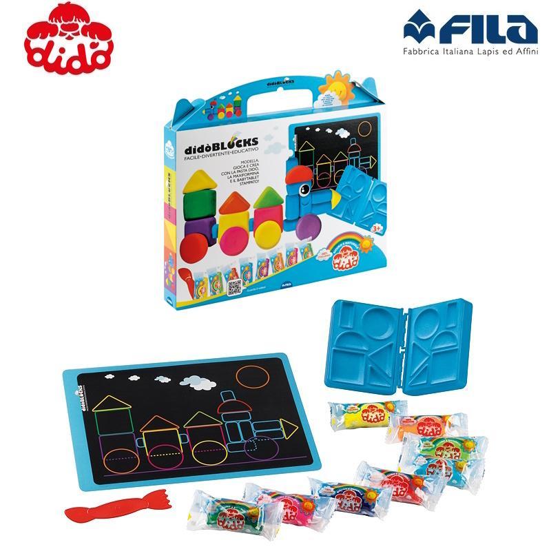 dido' didò blocks trenino 363901 pasta da modellare - foto 1