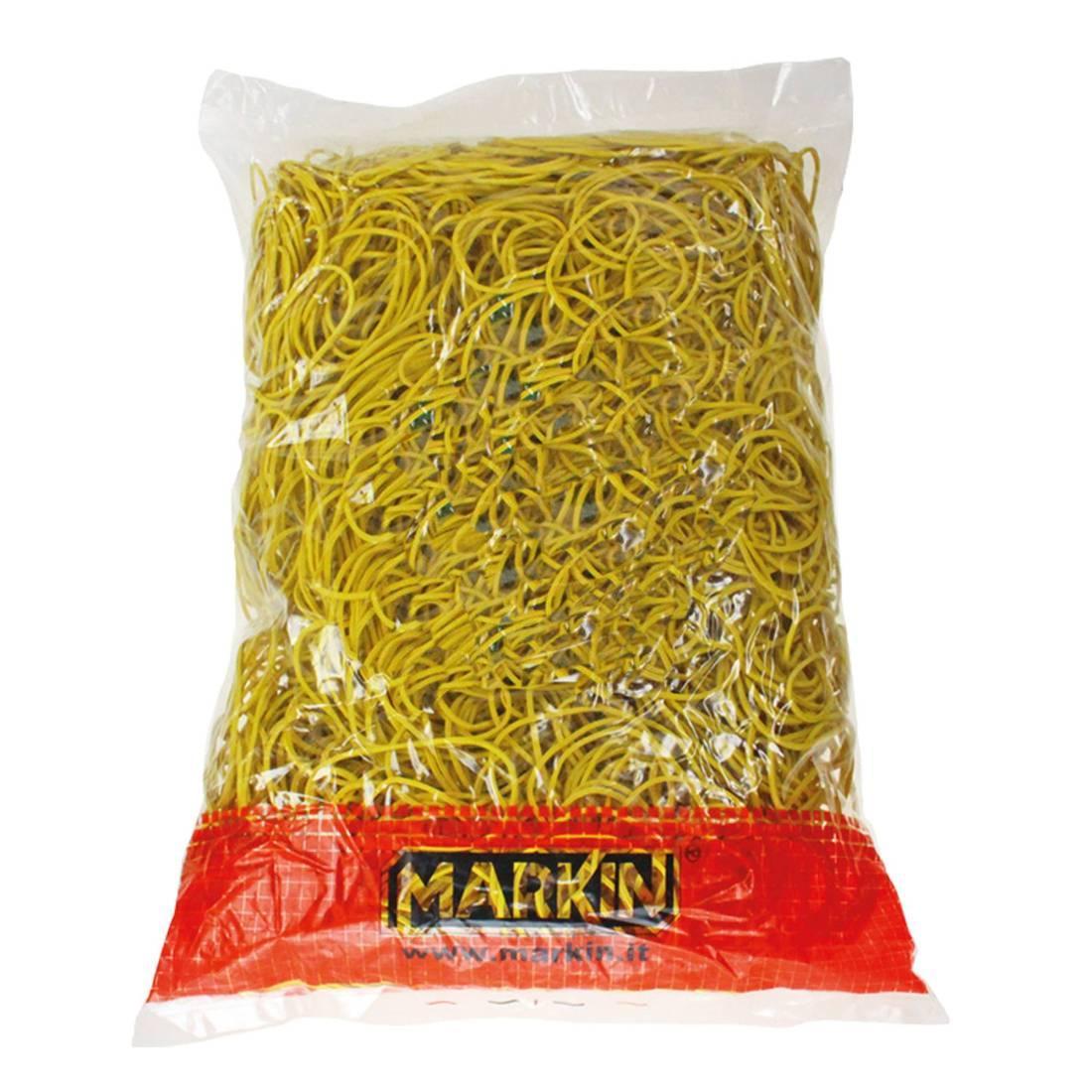 markin markin elastici in gomma diametro 90 mm colore giallo sacco da 1 kg - foto 1