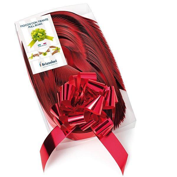 brizzolari brizzolari 30 pz fiocco strip coccarda autotirante 31mm rosso lucida 07 - foto 1