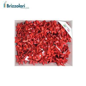 70 pz. coccarde stelle grandi 19mm autoadesive rosso metallizzato 04