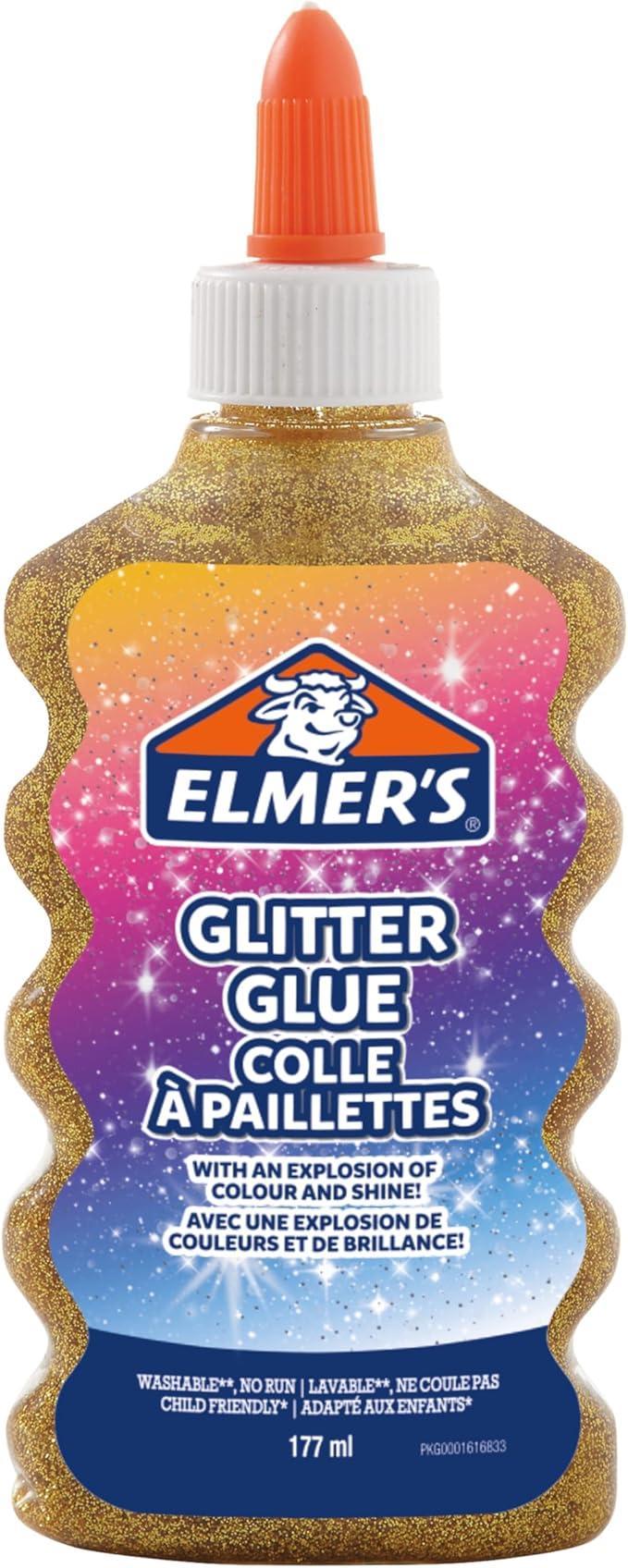 elmer's elmer's 3 pz colla glitterata oro da 177ml - foto 1
