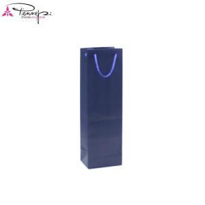 Pnp 12pz buste porta bottiglia blu con manico 12x9x39cm