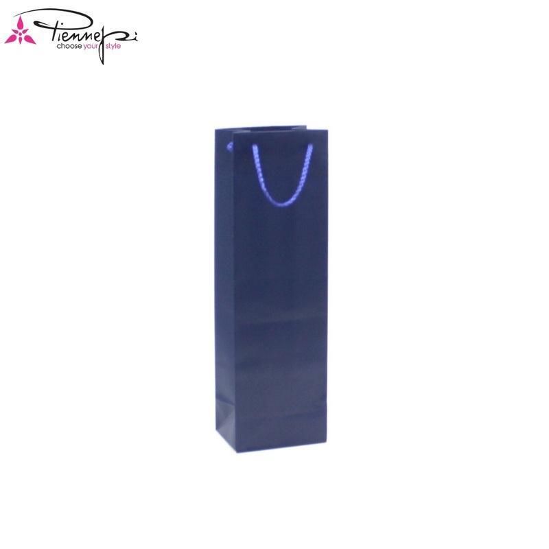 p.n.p. plast pnp 12pz buste porta bottiglia blu con manico 12x9x39cm - foto 1