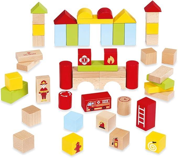 dal negro dal negro secchiello fire station 50 blocks 54103 gioco in legno - foto 2