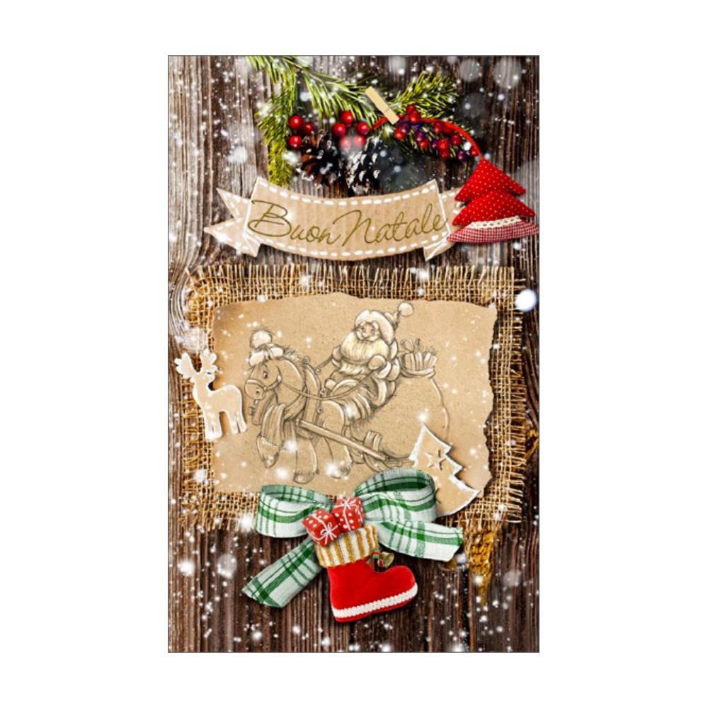 cecami cecami 48pz biglietti auguri buon natale 9x14cm fantasie assortite 50165bn - foto 3