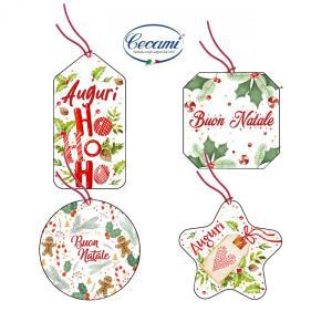 Chiudipacco natale dimensioni e fantasie ass. conf. da 100 pz. cod. 50192