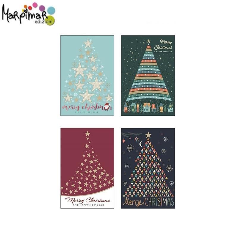 marpimar marpimar 12pz biglietti auguri buon natale 12x18cm fant. ass. abnb24 - foto 1