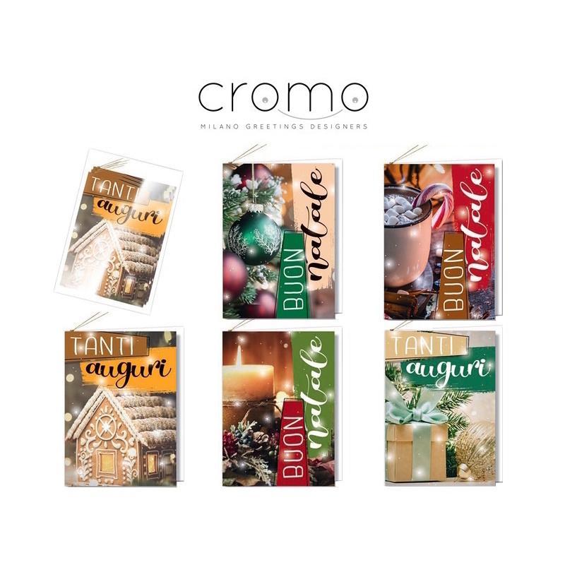 cromo srl cromo chiudipacco natale 5x7cm fantasie assortite conf. da 100 pz. cod. 8551 - foto 1