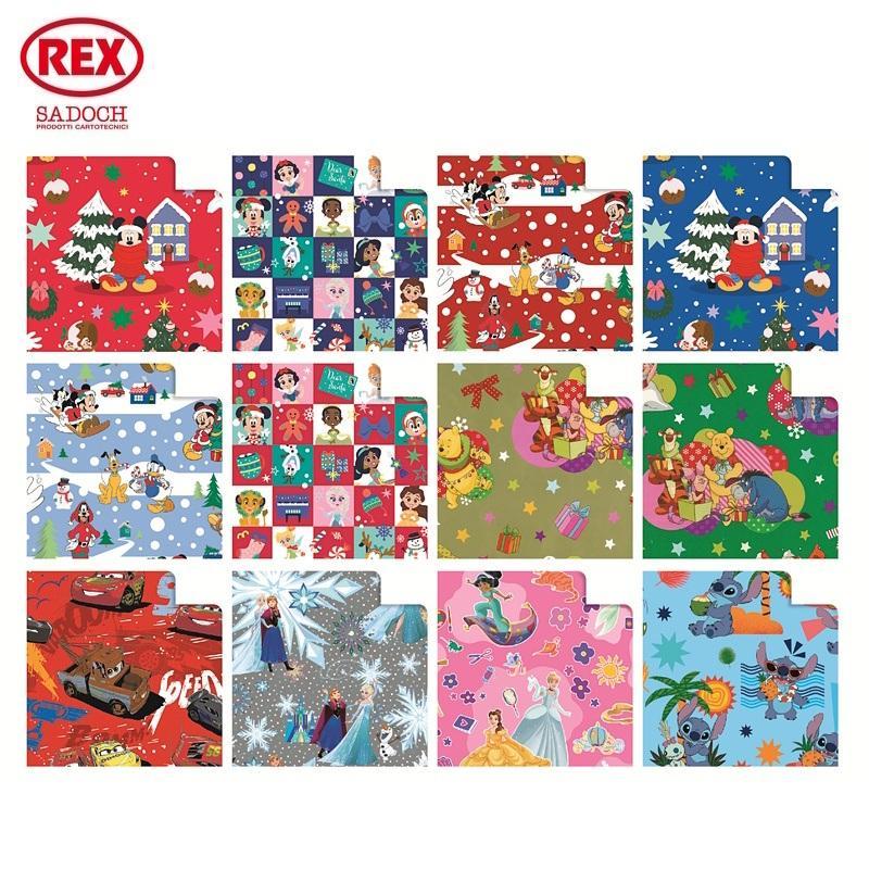 rex rex 100 fogli carta regalo walt disney 70x100cm fantasie assortite w4400nat - foto 1