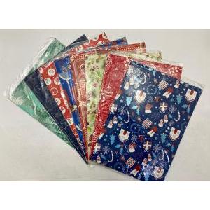Carta regalo natale 70x100 cm blister da 2 fogli fantasie assortite