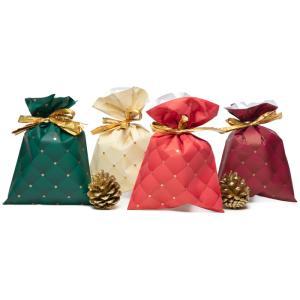 Pnp 100pz buste sacchetti regalo natalizi velour 16x25cm 5 colori