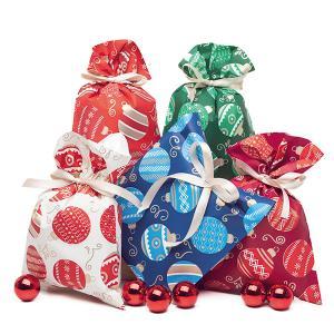 Pnp 100pz buste sacchetti regalo natalizi joy 16x25cm 5 colori