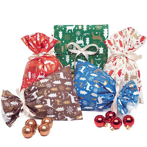 p.n.p. plast pnp 100pz buste sacchetti regalo natalizi nordpol 20x35cm 5 colori - foto 1 p.n.p. plast pnp 100pz buste sacchetti regalo natalizi nordpol 20x35cm 5 colori - foto 1