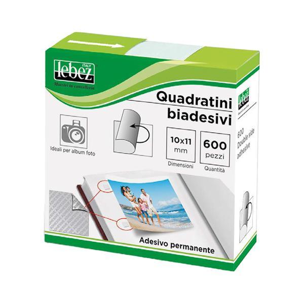 lebez lebez 600 quadratini biadesivi per foto 10x11mm 630 - foto 1