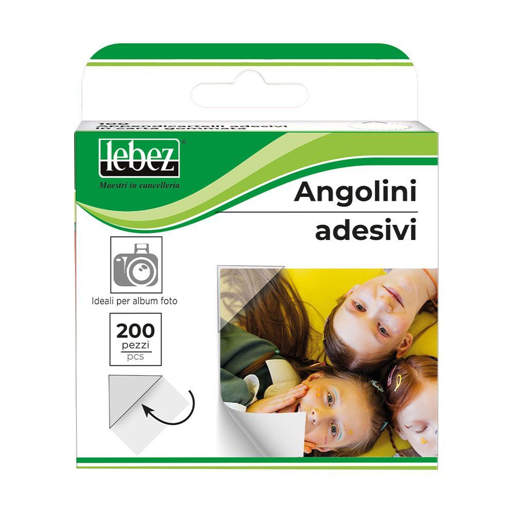 lebez lebez 200pz angolini adesivi per foto 1,8x2cm - foto 1