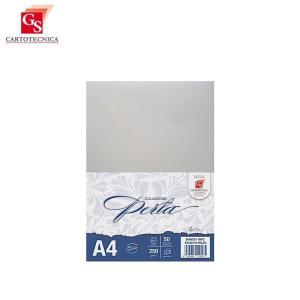 50 fg. cartoncini perla bianchi a4 (21x29,7cm) 250gr/mq