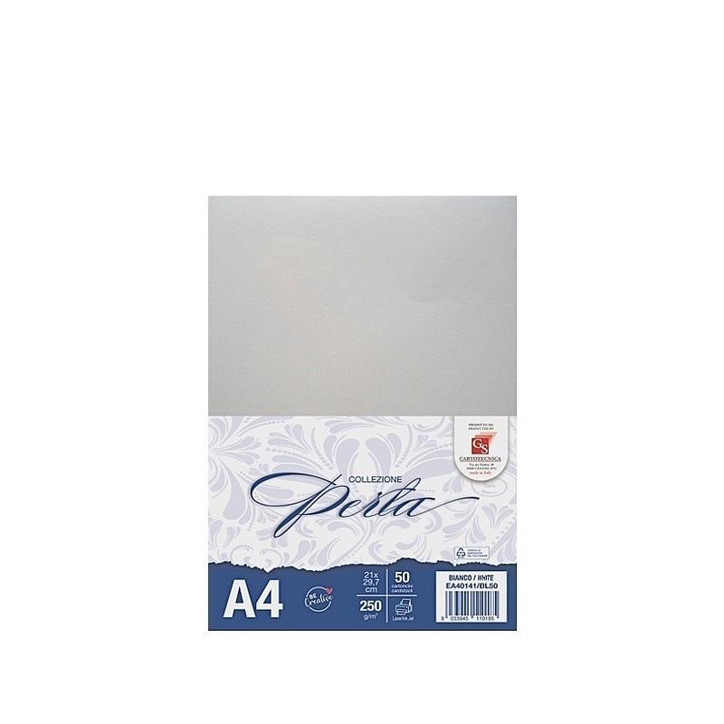 gs cartotecnica gs cartotecnica 50 fg. cartoncini perla bianchi a4 (21x29,7cm) 250gr/mq - foto 1 gs cartotecnica gs cartotecnica 50 fg. cartoncini perla bianchi a4 (21x29,7cm) 250gr/mq - foto 1