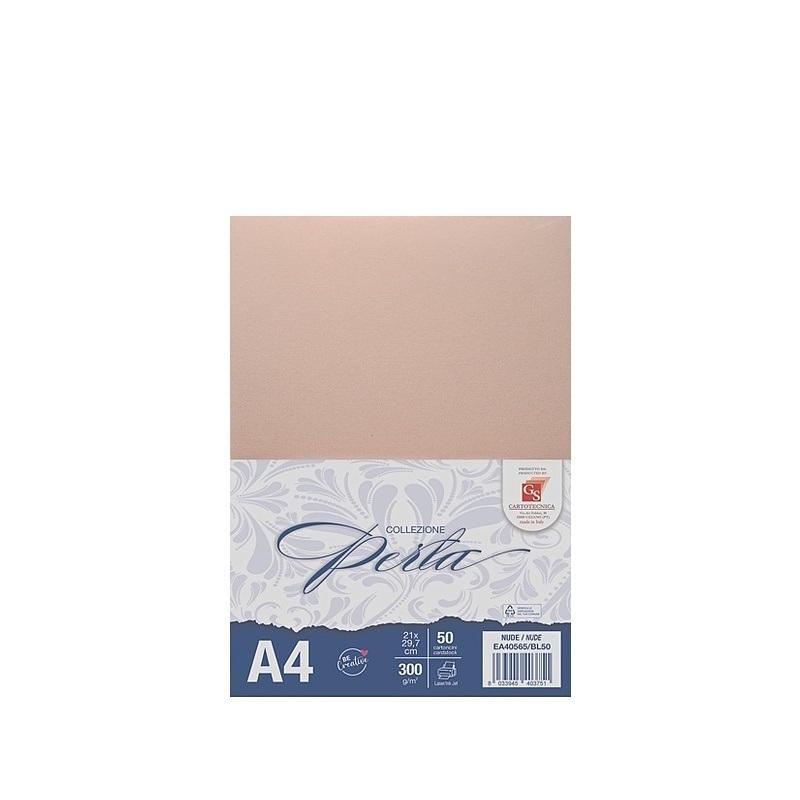 gs cartotecnica gs cartotecnica 50 fogli perla nude a4 (21x29,7cm) 120gr/mq - foto 1
