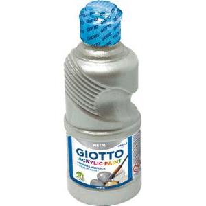 Tempera acrilica 250 ml argento