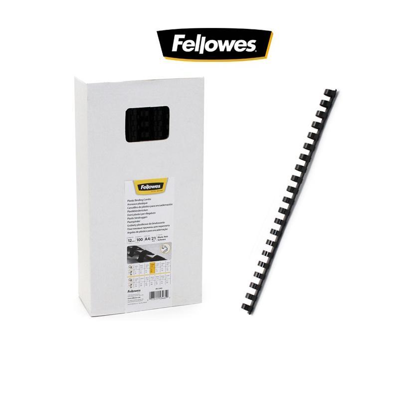 fellowes fellowes 100 pz spirali in plastica per rilegare tonde ø 12 mm nero - foto 1 fellowes fellowes 100 pz spirali in plastica per rilegare tonde ø 12 mm nero - foto 1