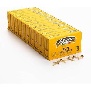 Fermacampioni n. 3 ottonati - 10 conf. da 100 pz.