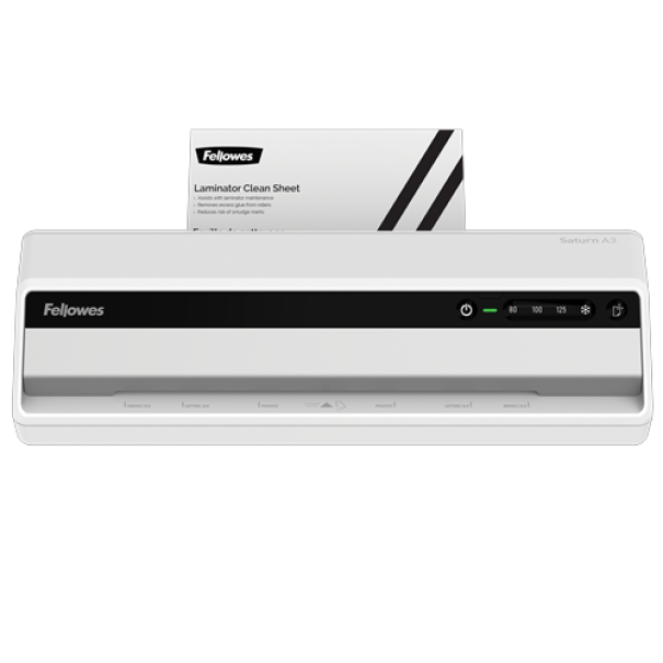 fellowes fellowes plastificatrice saturn 3i in a3 bianca+kit 10 pouches - foto 3