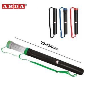 Tubo portadisegni plastica estensibile 72-124cm ø 70mm colori assortiti