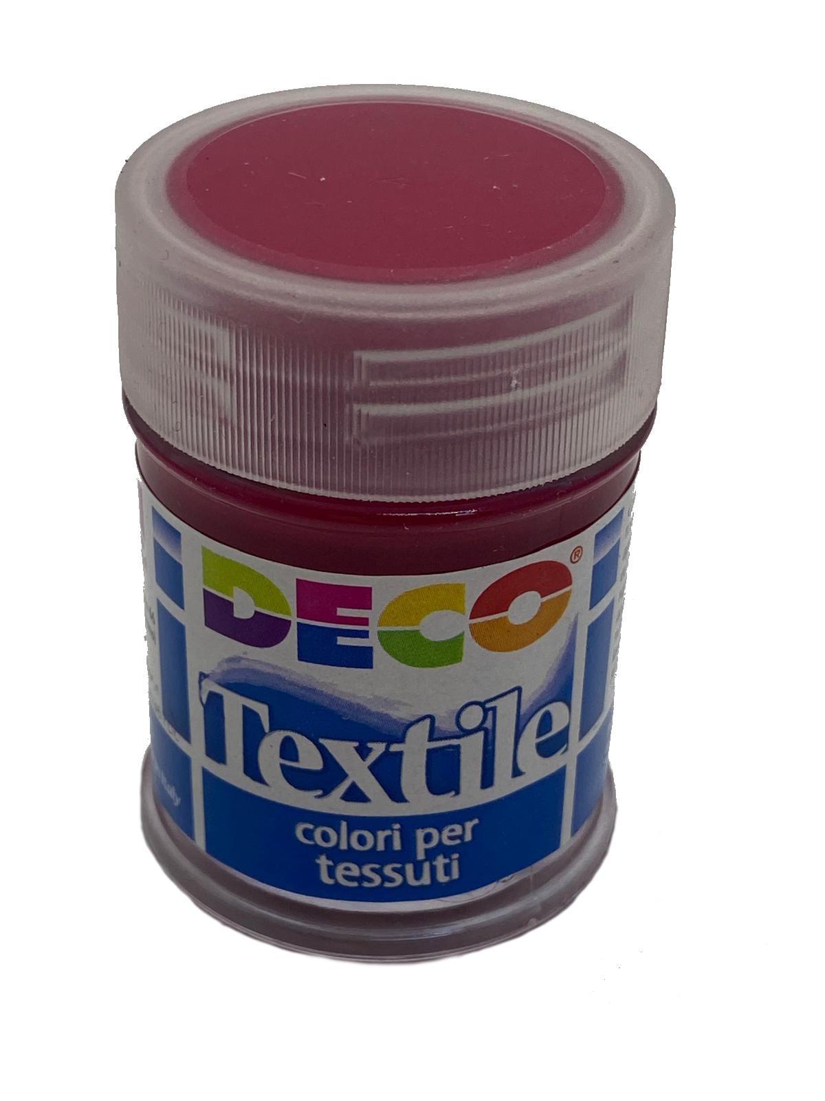 c.w.r. cwr colore per tessuto stoffa 35ml carminio - foto 1