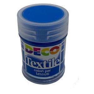 3pz colore per tessuto stoffa 35ml ciano
