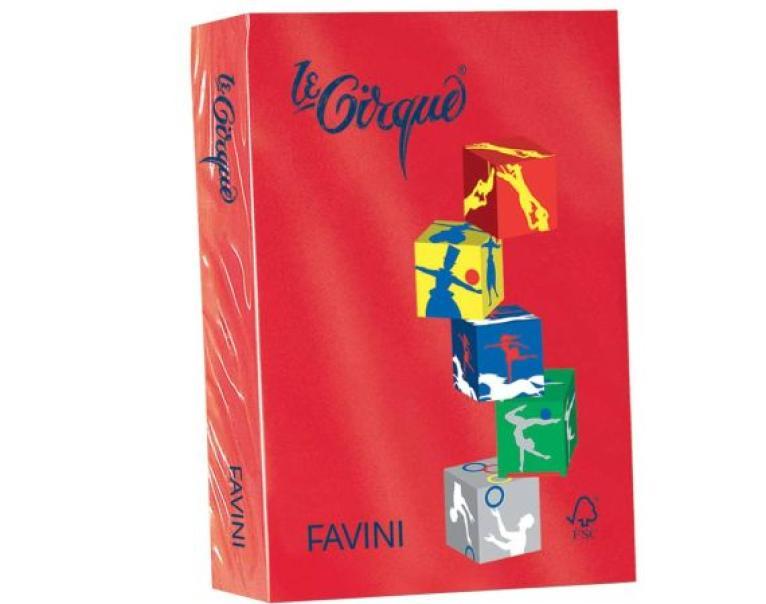 favini favini le cirque carta a4 160 gr/mq 250 fogli rosso scarlatto - foto 1