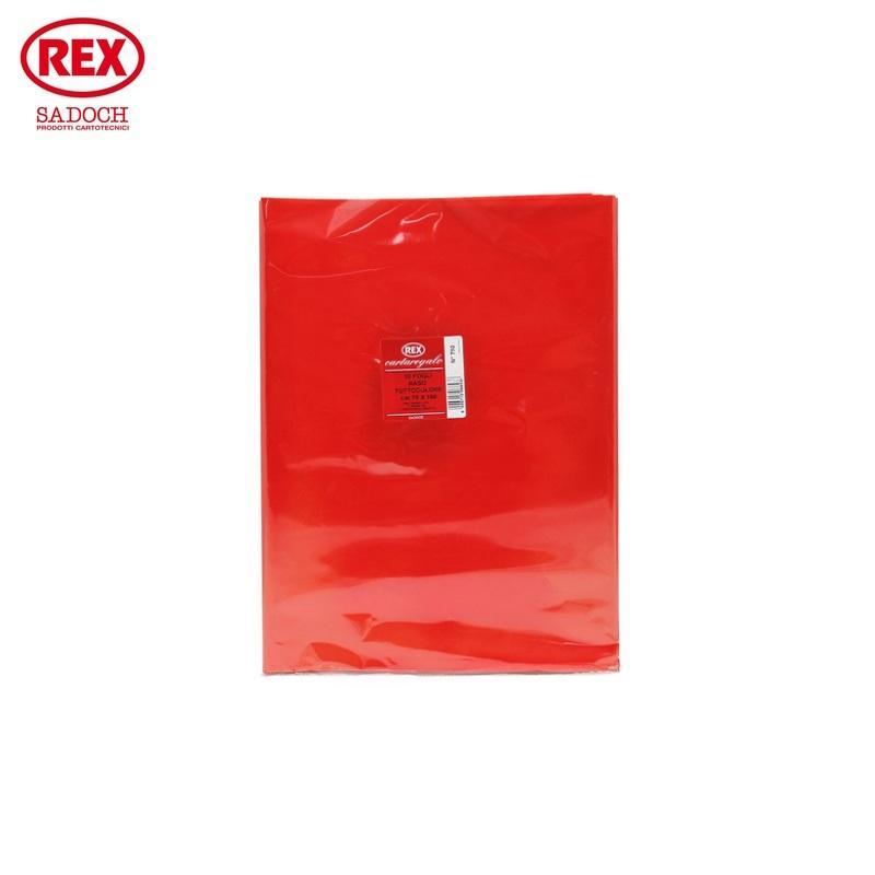 rex rex 10fg. carta regalo raso tuttocolore lucido rosso 70x100cm - foto 1