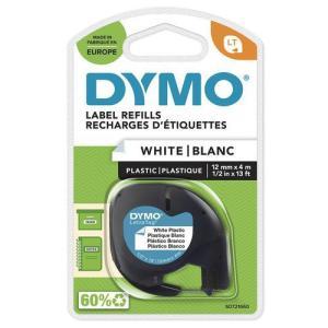 Nastro letratag plastica bianco 12mmx4mt 91201