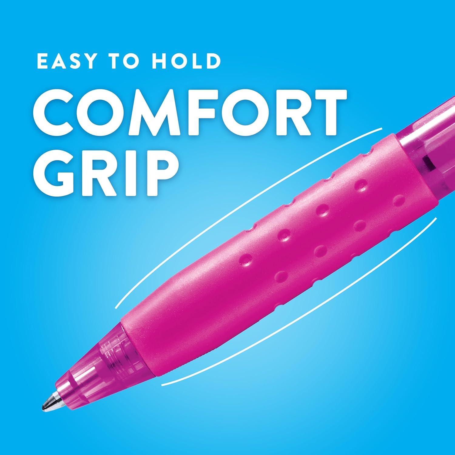 Paper Mate InkJoy 12pz Penna a Sfera a Scatto Nera 300RT Punta M 0,1 mm