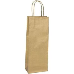 25pz buste porta bottiglia con manico 14x39x8cm oro