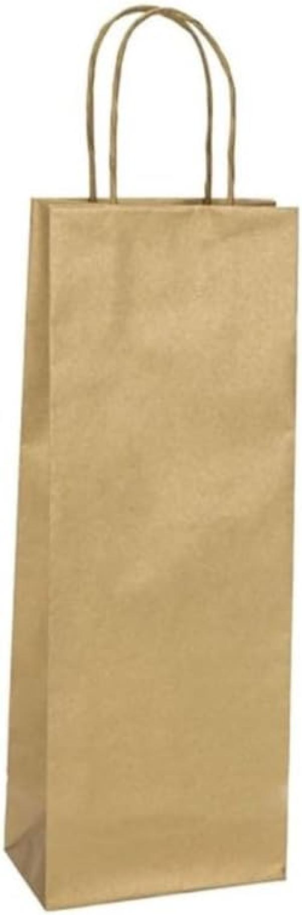 rex rex 25pz buste porta bottiglia con manico 14x39x8cm oro - foto 1