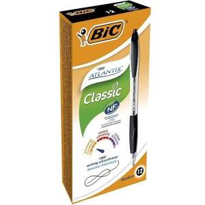 Atlantis classic 12 pz. penne a sfera punta media 1 mm nero