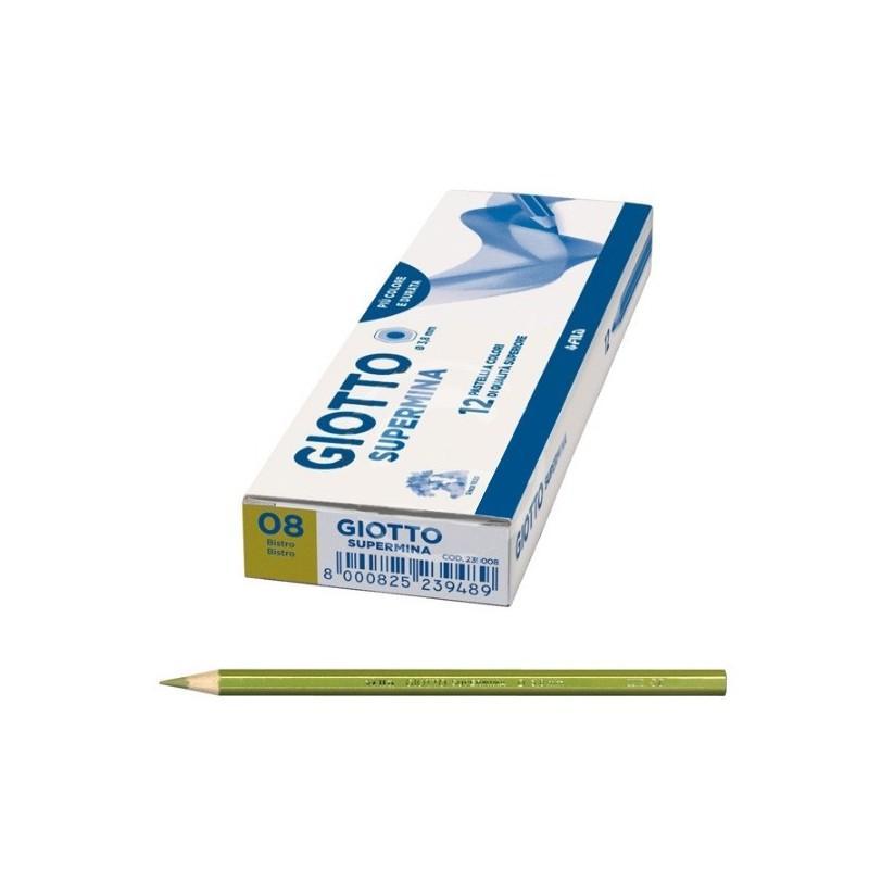 giotto giotto supermina 12 pz. pastelli colore bistro n. 08 - foto 1
