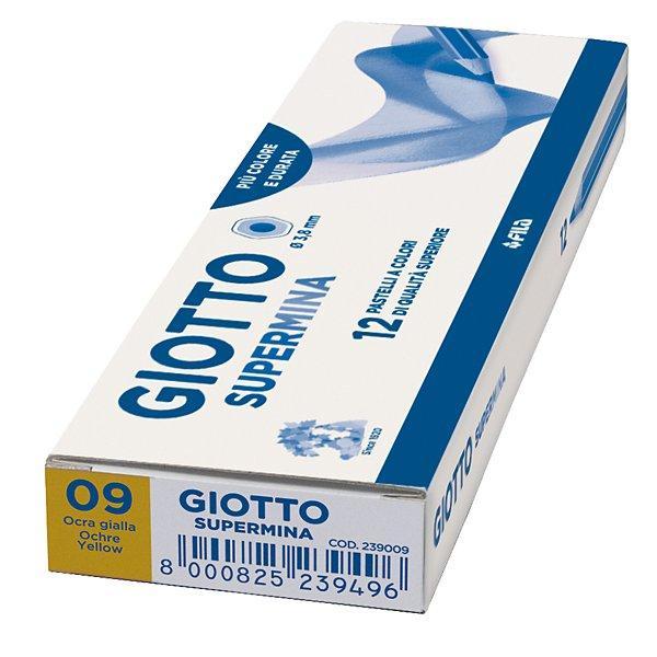 giotto giotto supermina 12 pz. pastelli colore giallo ocra n. 09 - foto 1
