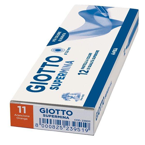 giotto giotto supermina 12 pz. pastelli colore arancione n. 11 - foto 1