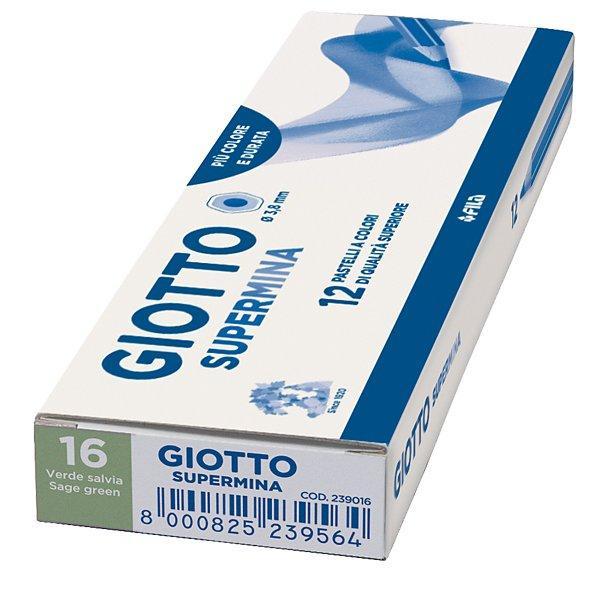 giotto giotto supermina 12 pz. pastelli colore verde salvia n. 16 - foto 1