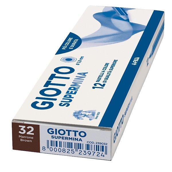giotto giotto supermina 12 pz. pastelli colore marrone n. 32 - foto 1