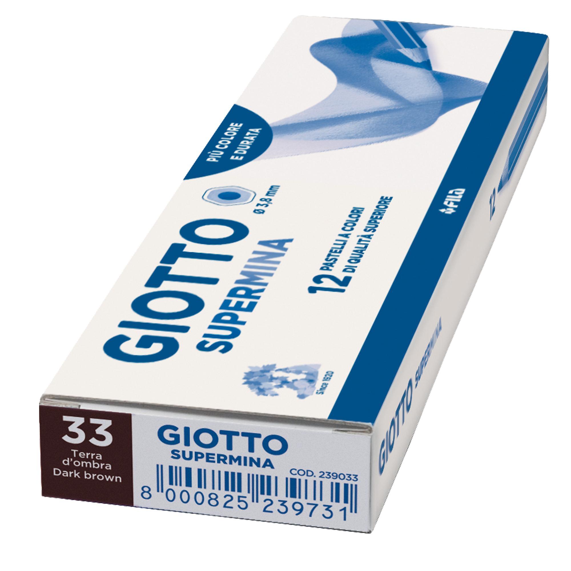 giotto giotto supermina 12 pz. pastelli colore terra d'ombra n. 33 - foto 1