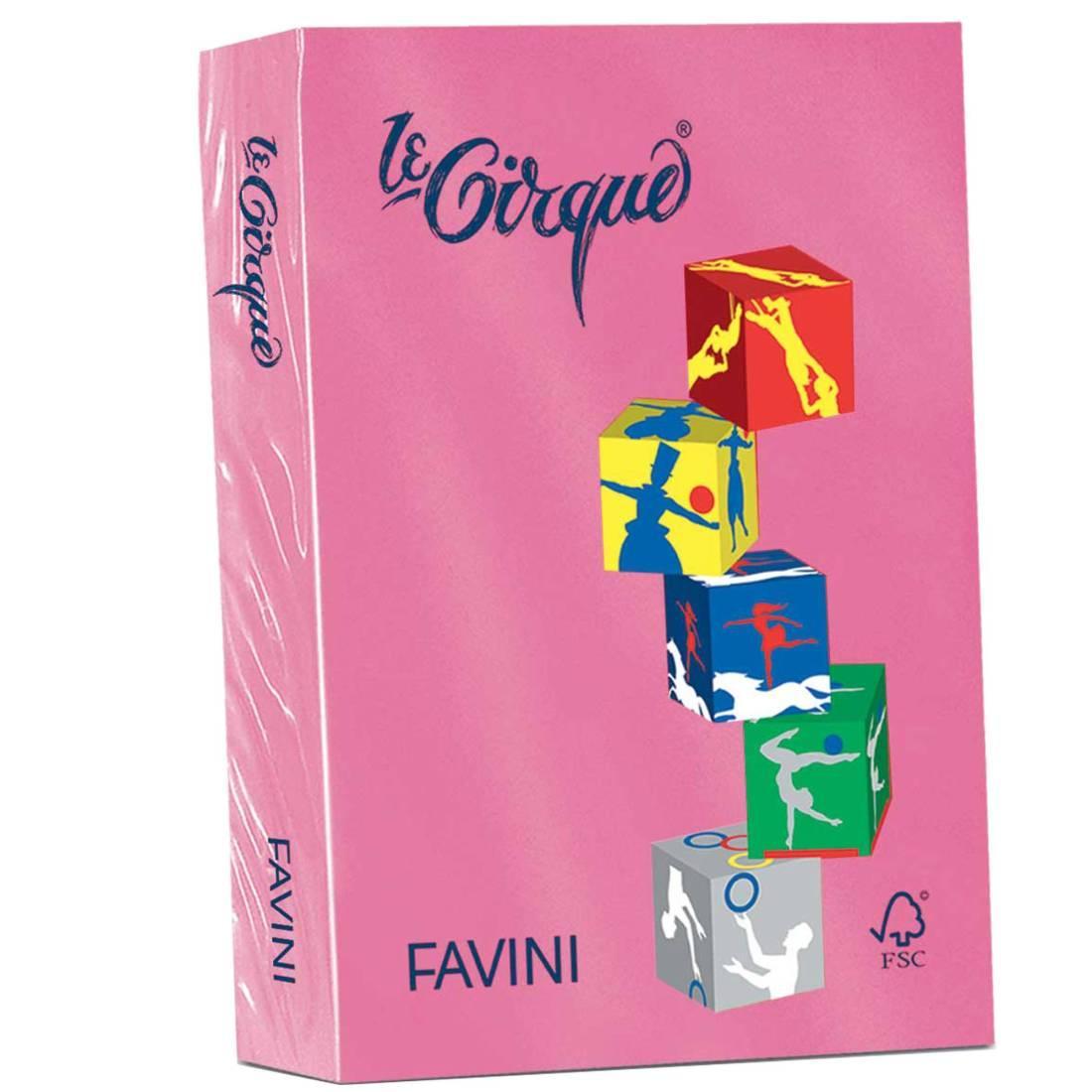 favini favini le cirque carta a4 80 gr/mq 500 fogli ciclamino forte - foto 1