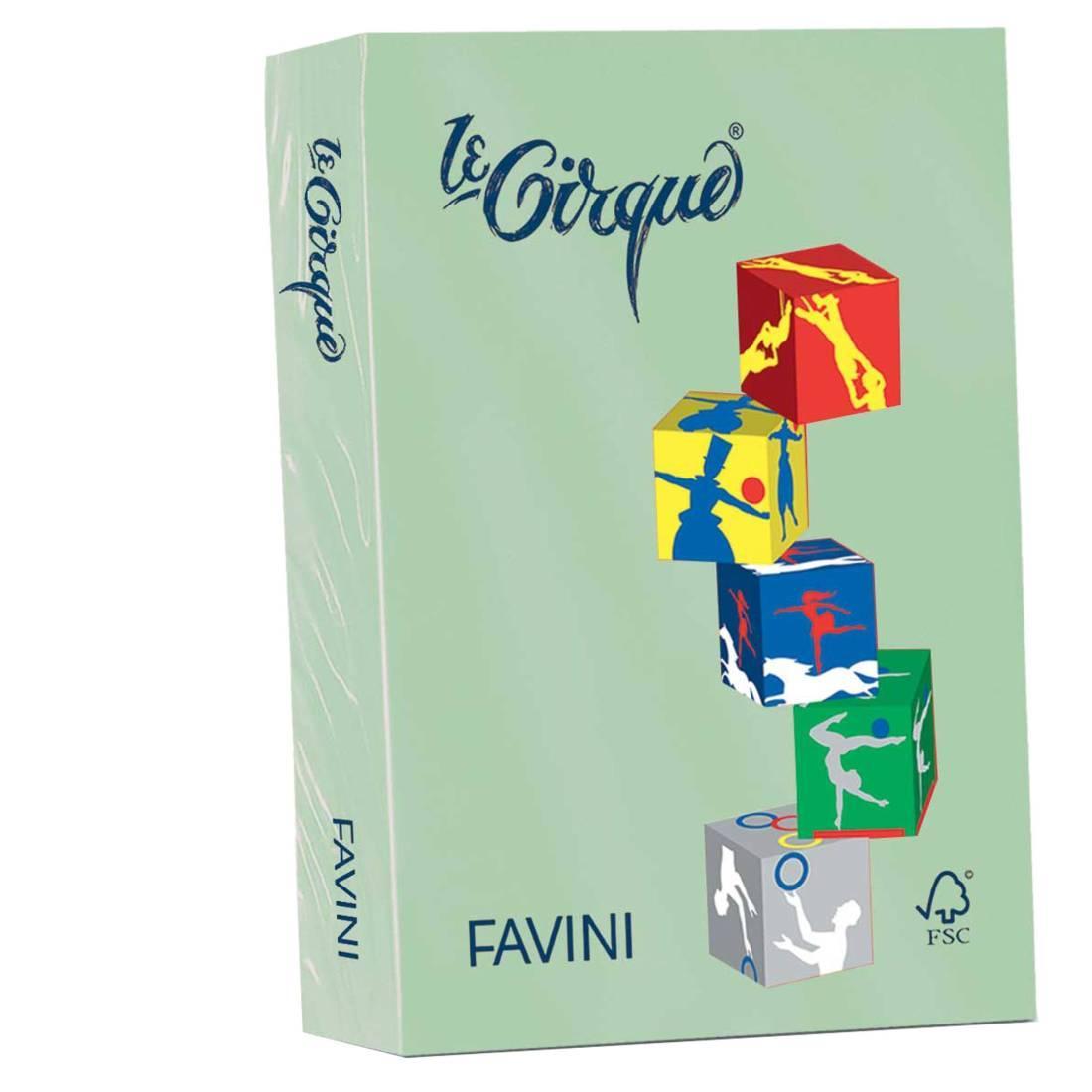favini favini le cirque carta a4 160 gr/mq 250 fogli verde pastello - foto 1